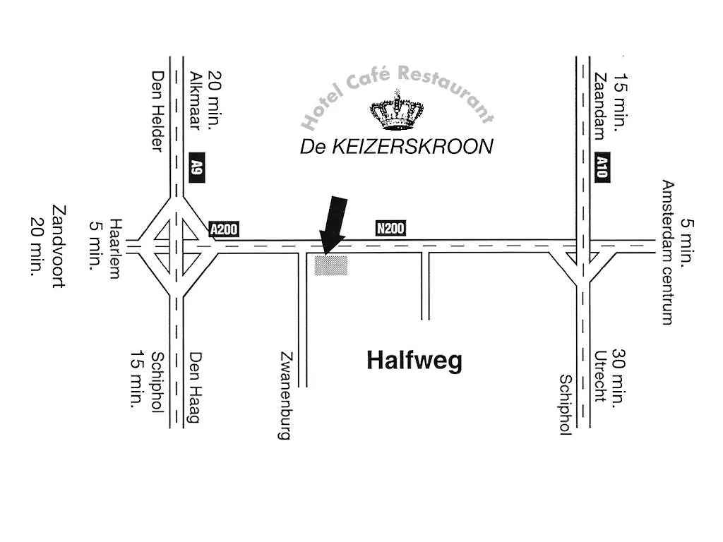 Hotel De Keizerskroon Amsterdam-Schiphol-Halfweg 3*, Halfweg Netherlands
